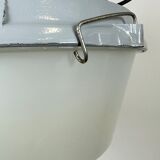 Grey Industrial Cast Aluminium Pendant Lamp, 1980s