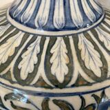 Old Hand-painted ceramic lamp