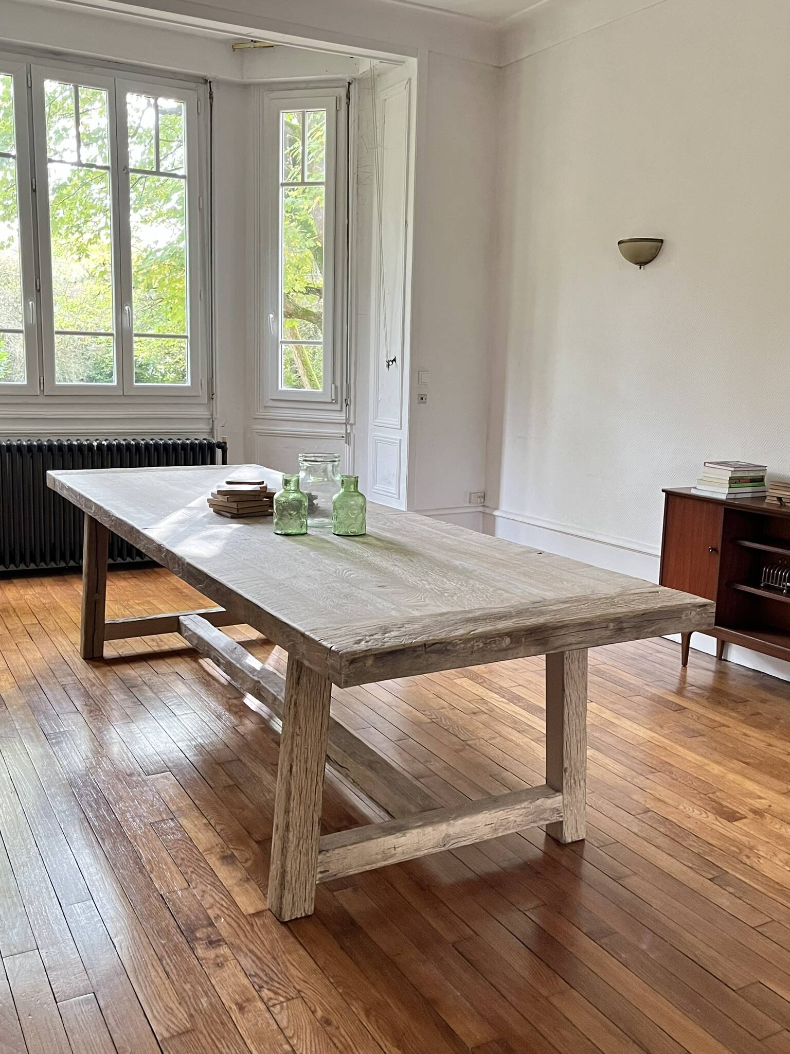 Farm Table Founder in Solid Antique Oak 250 cm long