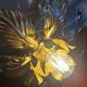 Golden brass flower wall lamp