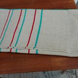 Basque tablecloth red and green stripes