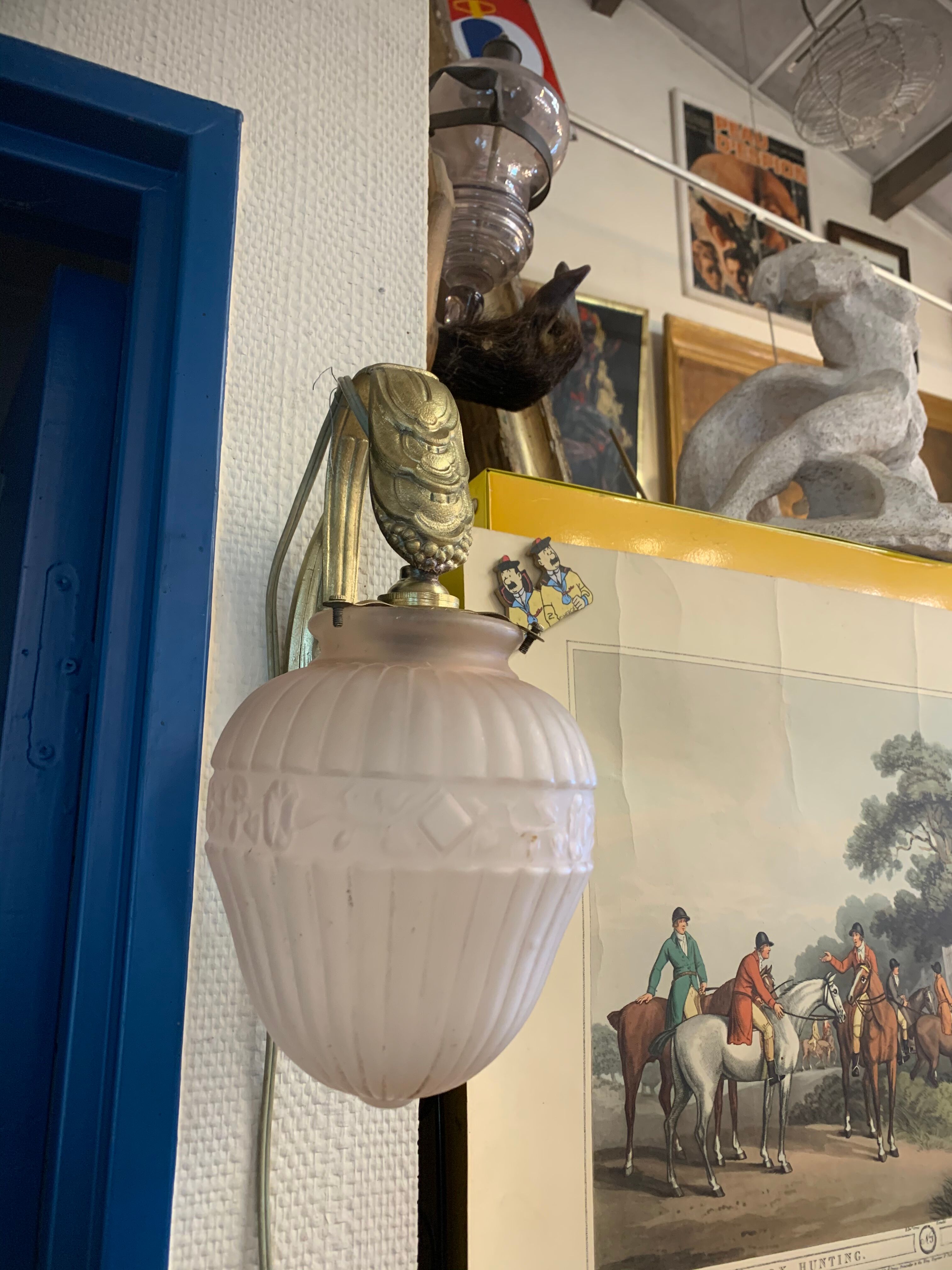 Sconce in bronze art deco