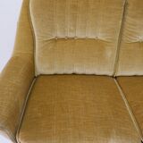 Vintage sofa yellow/gold 1970s