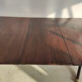 English dining room table in mahogany veneer late nineteenth with two extensions (from 1m80 to 2m80)