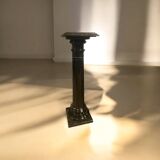 Black marble pedestal column