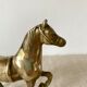 Cheval en laiton doré