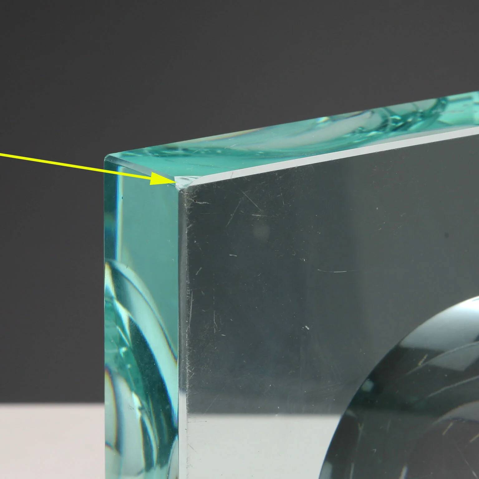 Vintage Murano glass ashtray, Italian design from the 1960s.