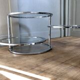Table d'appoint 4 plateaux circulaires articulés vintage