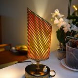 Perforated metal lamp TV atmosphere 50s