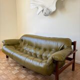 Percival lafer khaki brazilian three-seater sofa mp-41