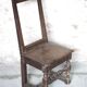 Chaise Lorraine, chaise d'appoint en bois XVIIIe