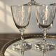 6 Baccarat glasses Funel shaped late 19th - early 20th century 
