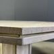 Octogonal italian travertine and brass dining table 1970s