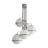 Italian space age cascading globe chandelier 1960s