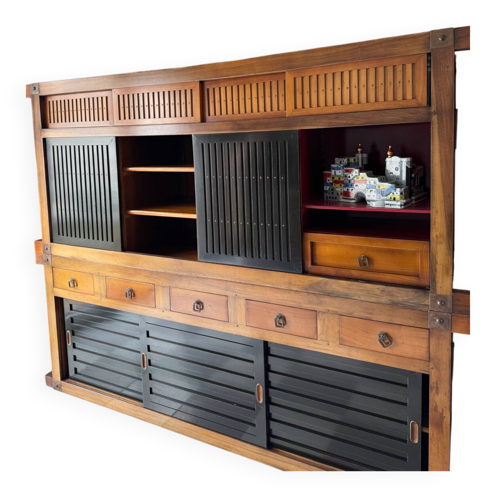 Roche Bobois vintage furniture - Mizuya Set - Walnut Cherry