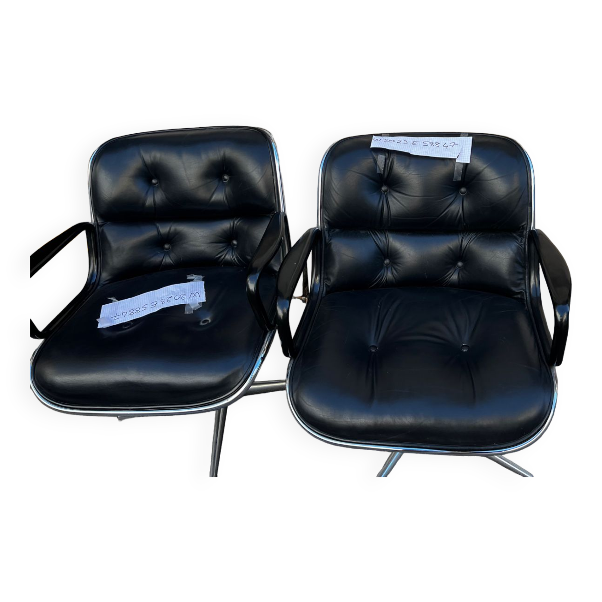 Pair of armchairs Pollock - edition knoll