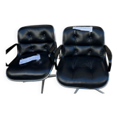 Pair of armchairs Pollock - edition knoll