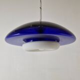 "Bauta" Murano Glass Pendant Lamp by Vistosi, Italy 1980s