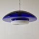 Lampe à suspension "Bauta" en verre de Murano par Vistosi, Italie 1980