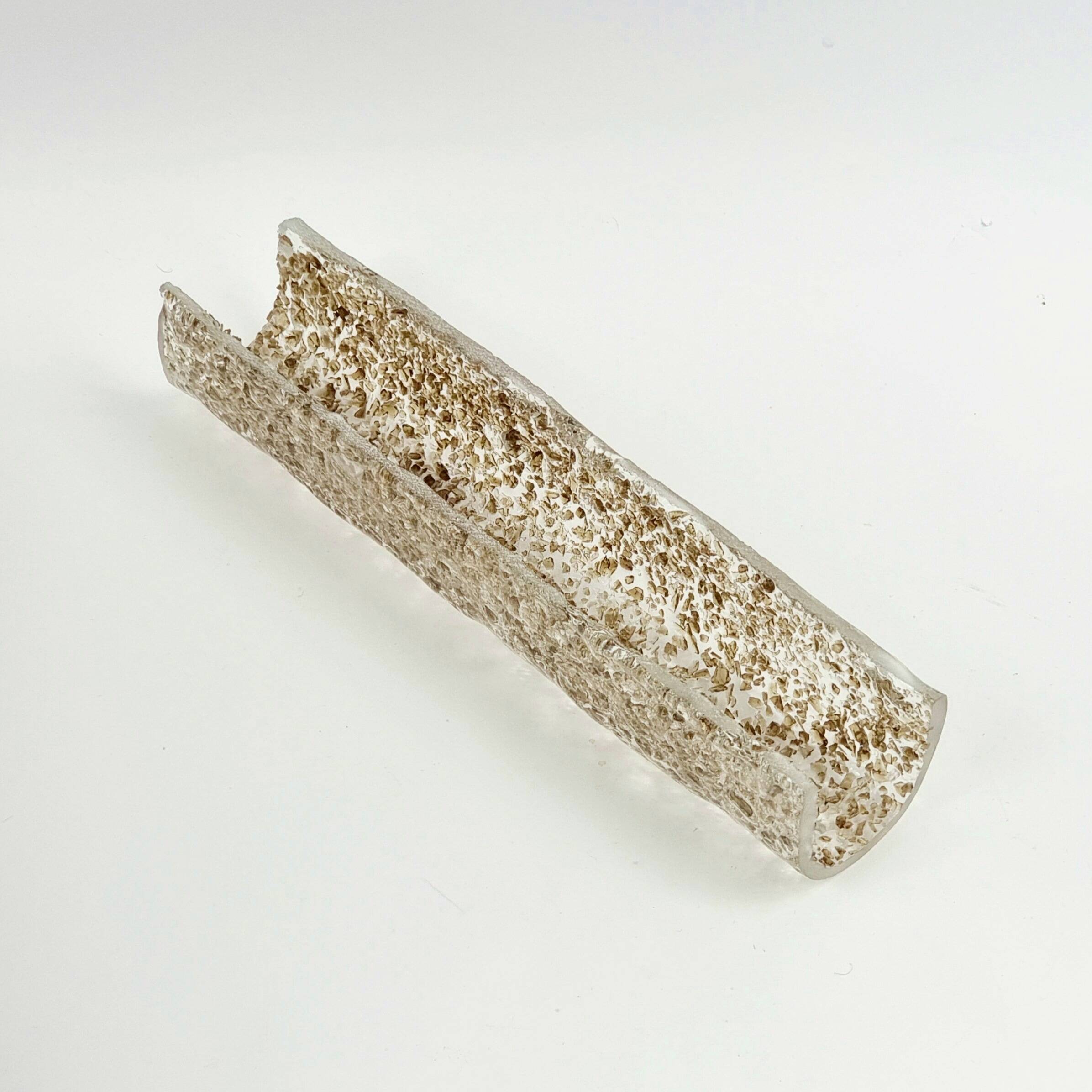 Pair of Mid-Century Tubular Murano Glass Wall Lights from Hillebrand, 1970s