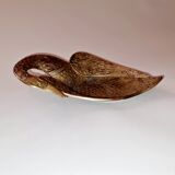 Old brass swan cup