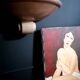 3 Kostka enamelled ceramic wall lights