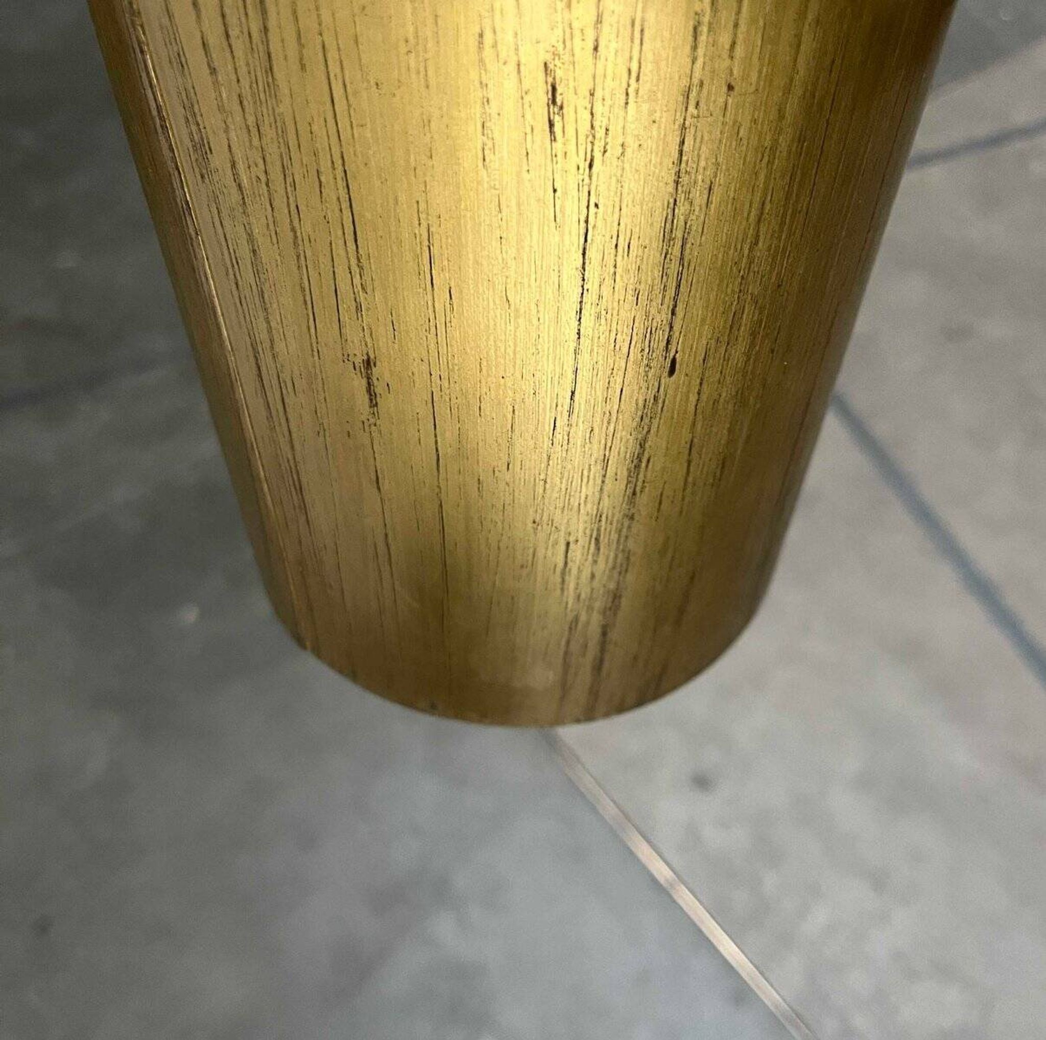 Brass tube pendant lamp in mid-century style, 1960s.