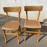Duo of bistro chairs