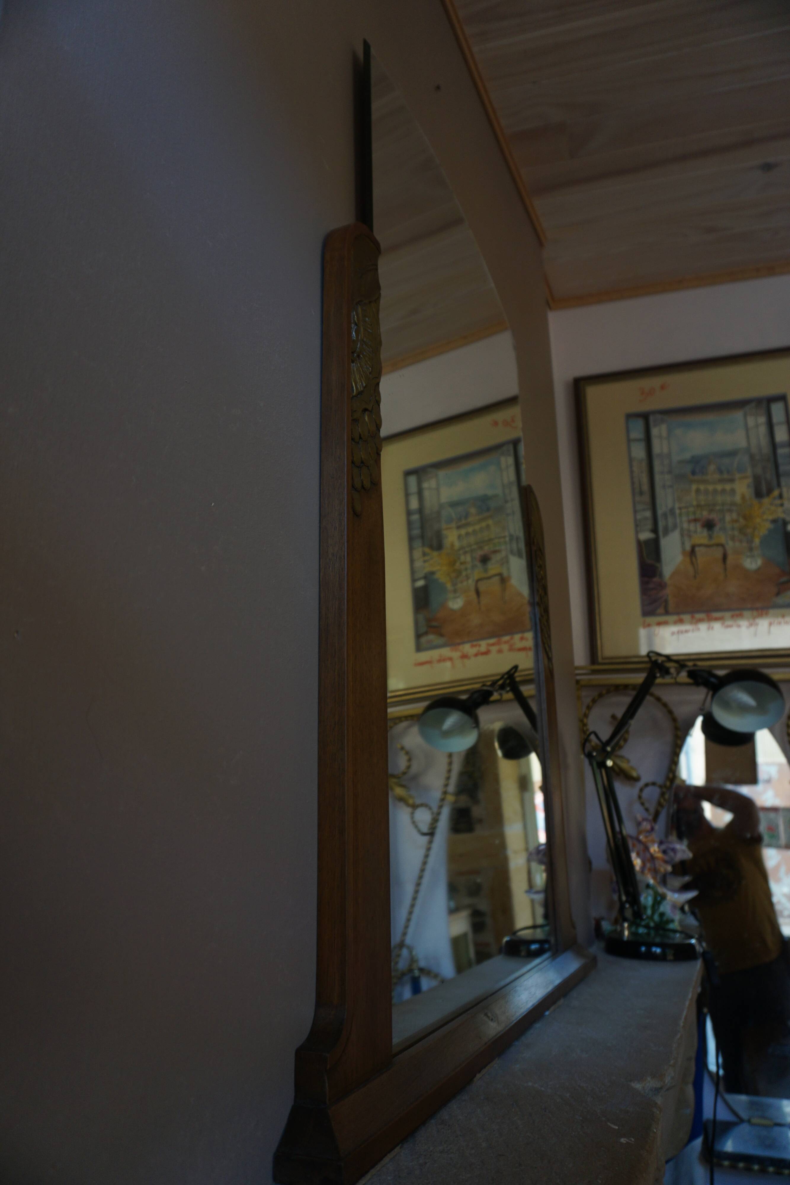 Miroir trumeau art déco