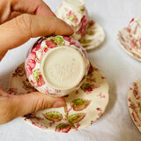 English chintz pink and caffé tea set johnson brothers