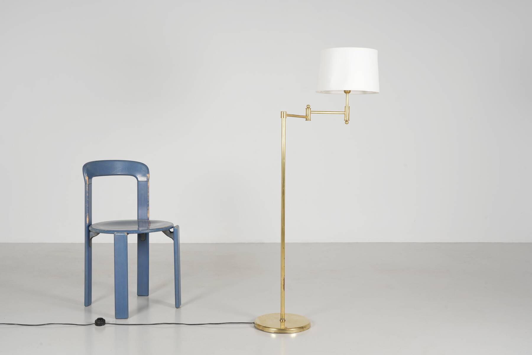 Brass reading lamp circa 1980