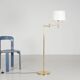 Brass reading lamp circa 1980