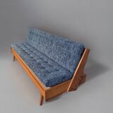Hikor Pisek daybed sofa, Vintage Czech 1960s