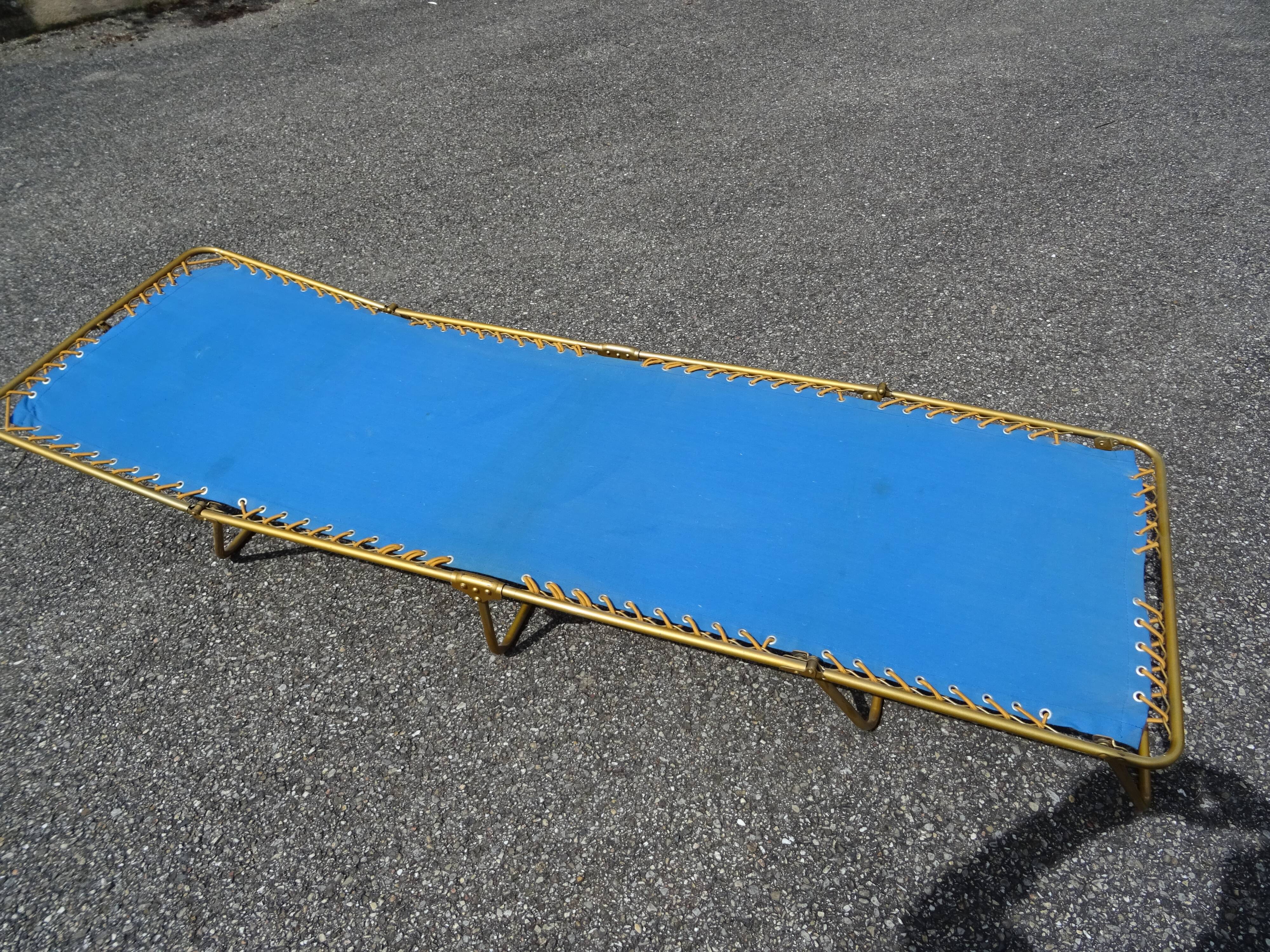 Relax lounger folding chaise longue Lafuma Chantazur vintage