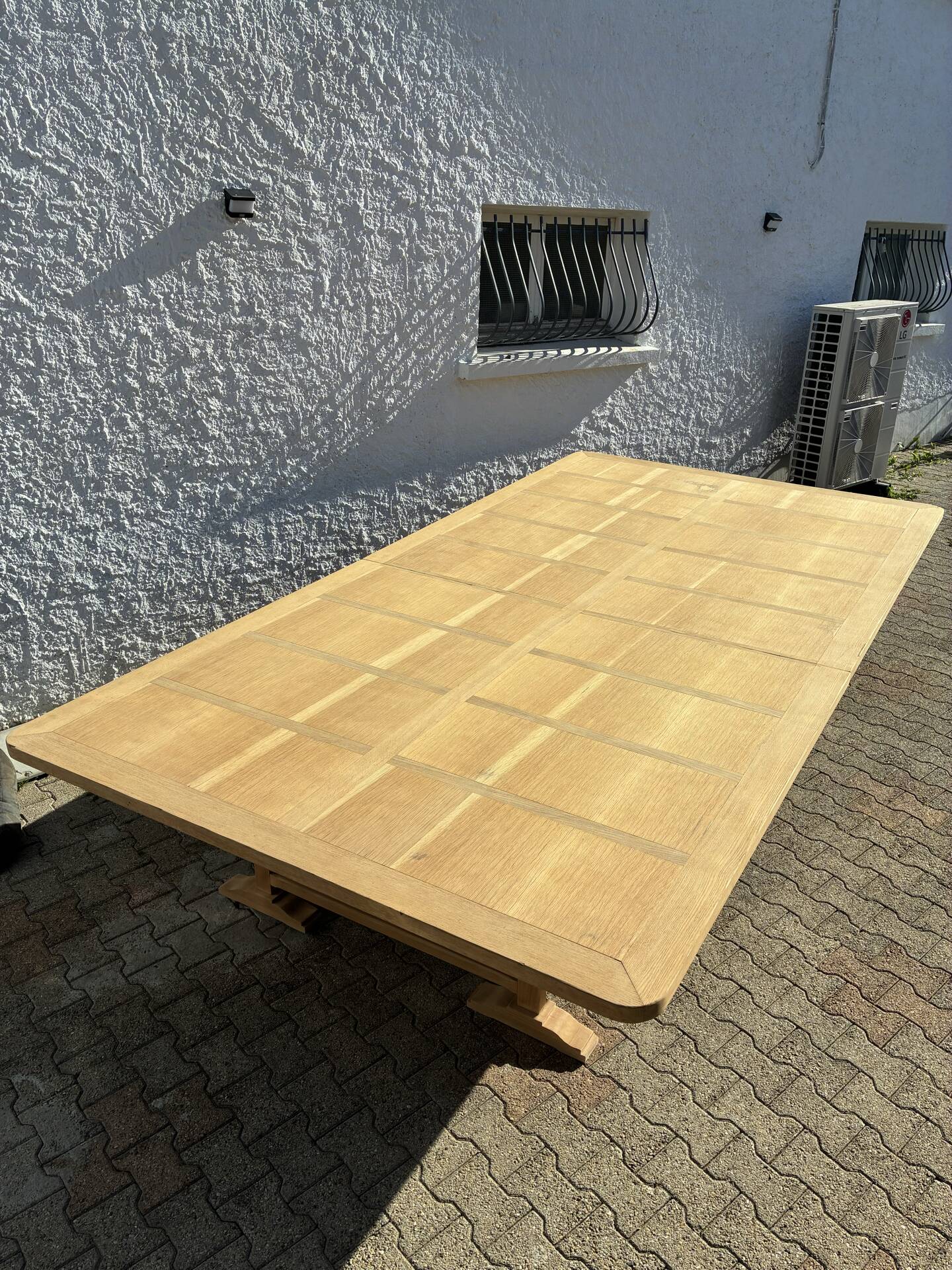 Solid oak farmhouse table