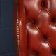 Stylish 20thc pair of english leather wing back armchairs c.1970