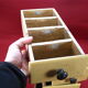 Lot de 4 tiroirs vintage en bois pour meuble de métier Rangement Atelier & Garage - Lot n°1