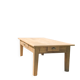 Large restored antique coffee table in solid oak.