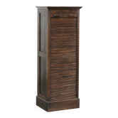 Cabinet d'archive antique anglais avec porte à enroulement en chêne du 20ème siècle