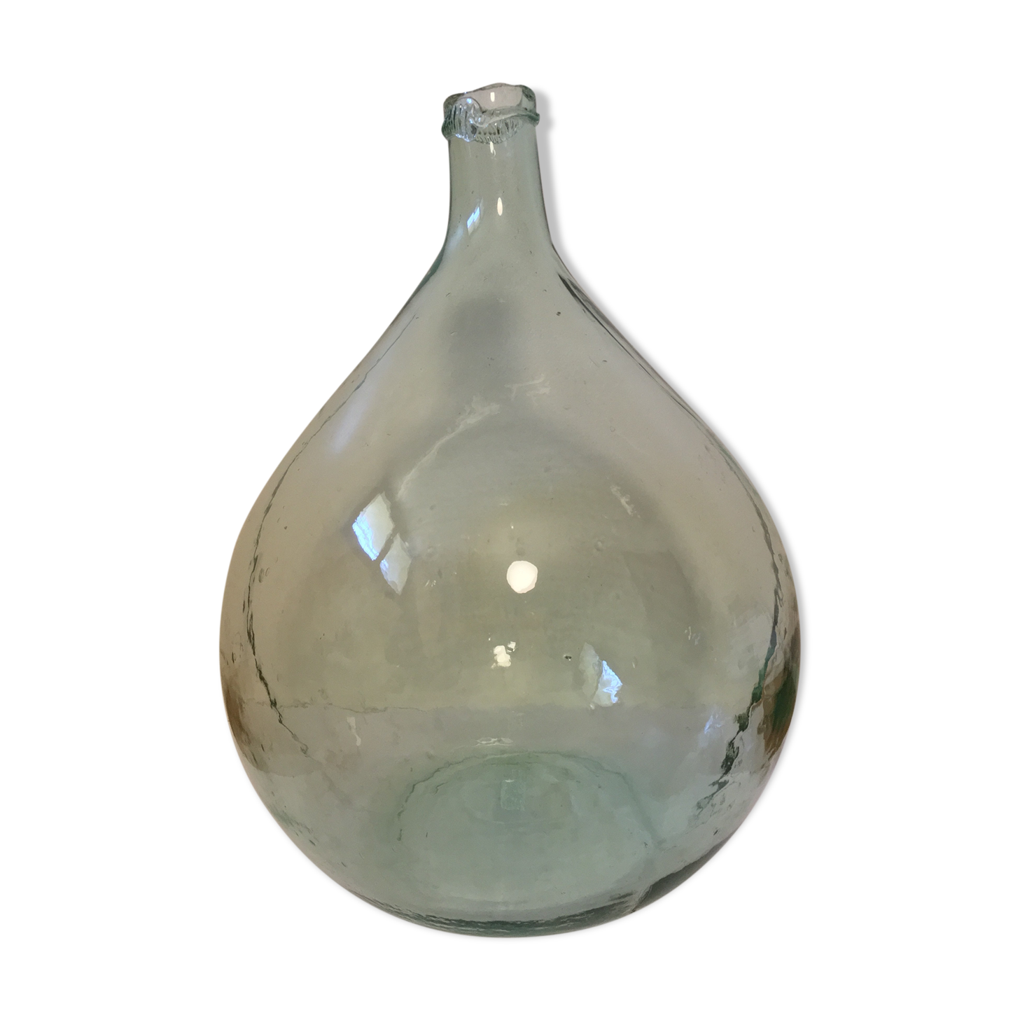 Demijohn 19th 12-litre transparent blue