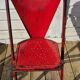 Set of 5 François Caruelle metal chairs