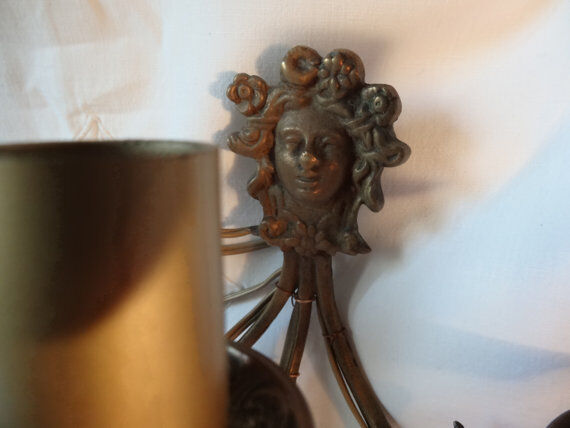 Wall mounted brass Golden 3 lights