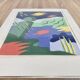 Duo de lithographies design scandinave "bent karl jakobsen".