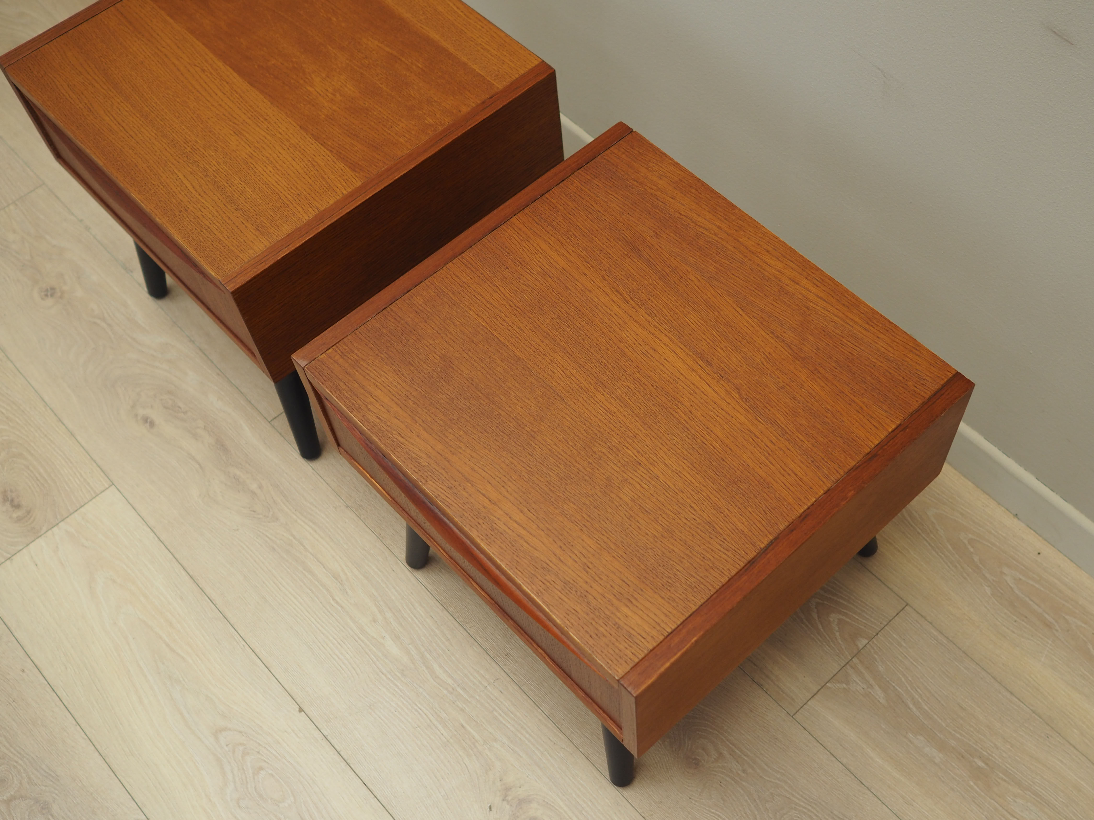 Set of two teak bedside tables, Danish design, 1970, Denmark
