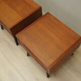 Set of two teak bedside tables, Danish design, 1970, Denmark