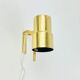 Pair Of Mid Century Scandinavian Brass Wall Lights By H.A. Jakobsson, 1960s