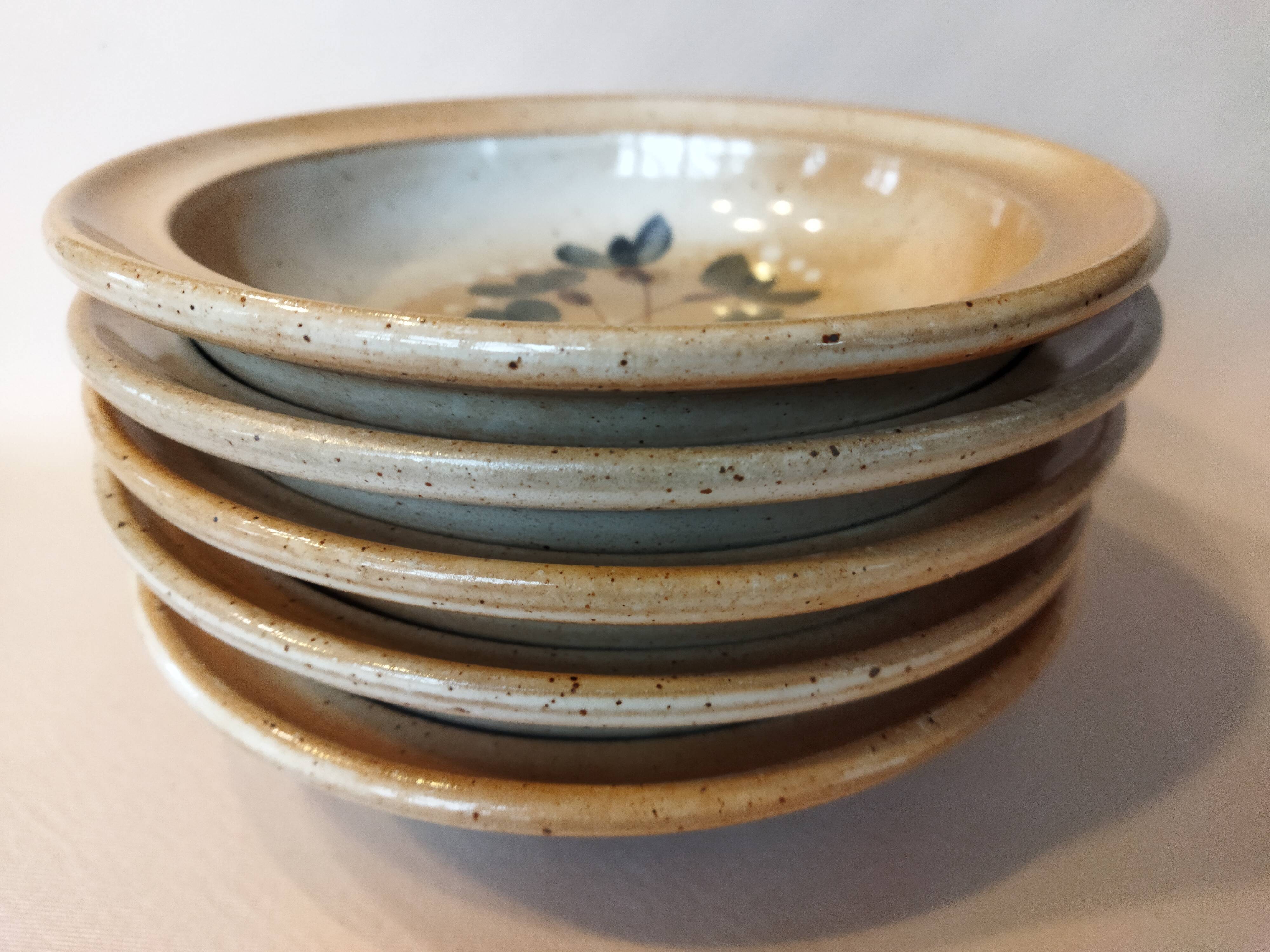 5 hollow plates Grès du Marais