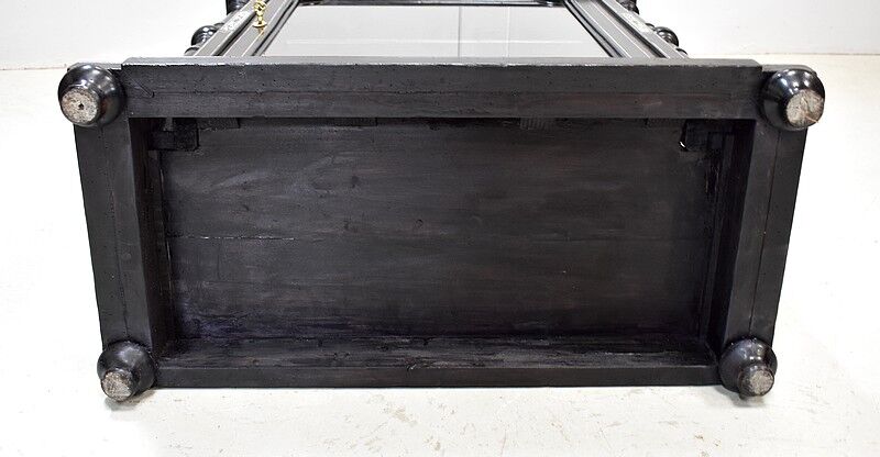 Ceremonial showcase in blackened pearwood, Napoleon III period - 1850