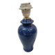 Pied de lampe céramique bleu