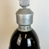 Industrial Black Enamel Factory Lamp from Elektrosvit, 1960s
